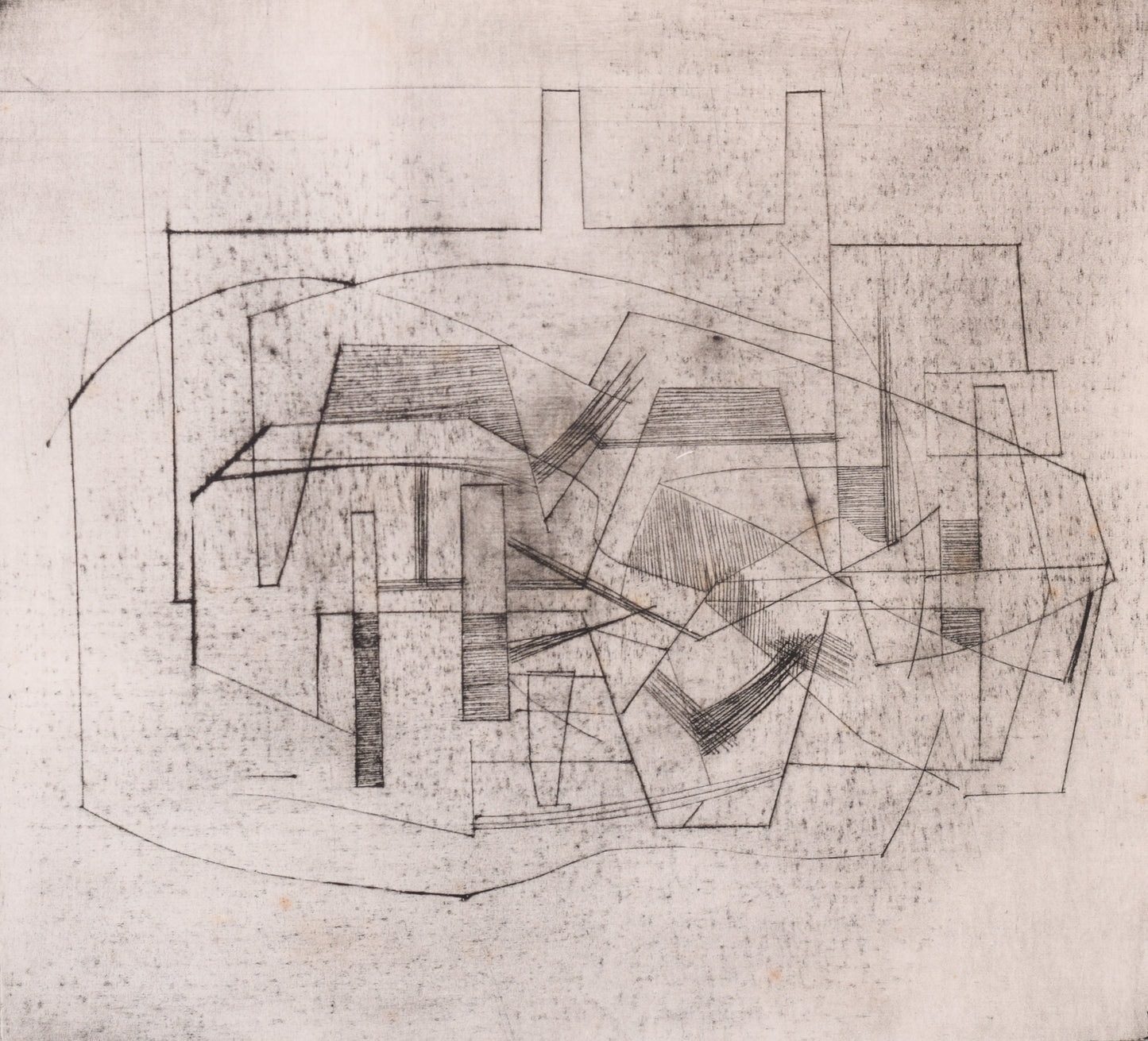 Eric Finlay - Cubist Etching - Modern Decorative