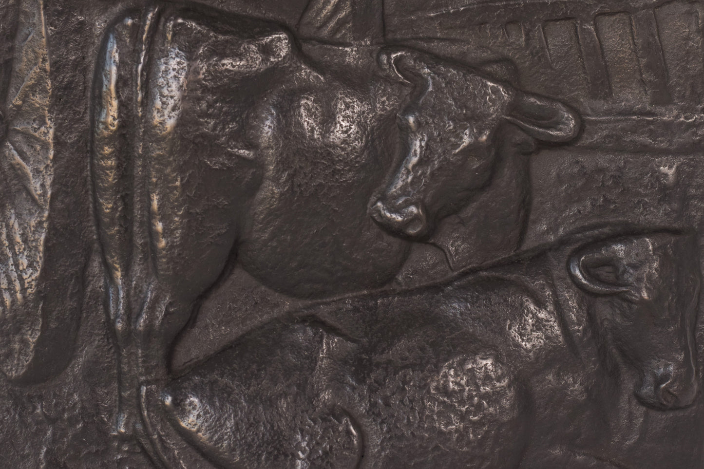 Manuel Martinez Hugué - Large Bronze Plaque - Modern Decorative