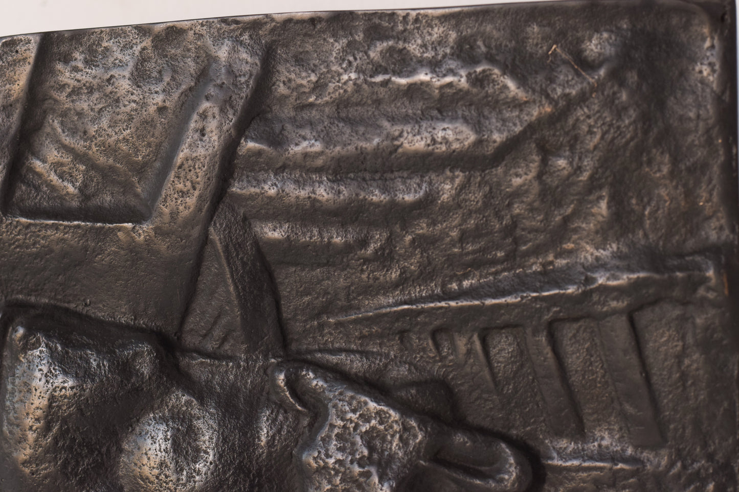 Manuel Martinez Hugué - Large Bronze Plaque - Modern Decorative