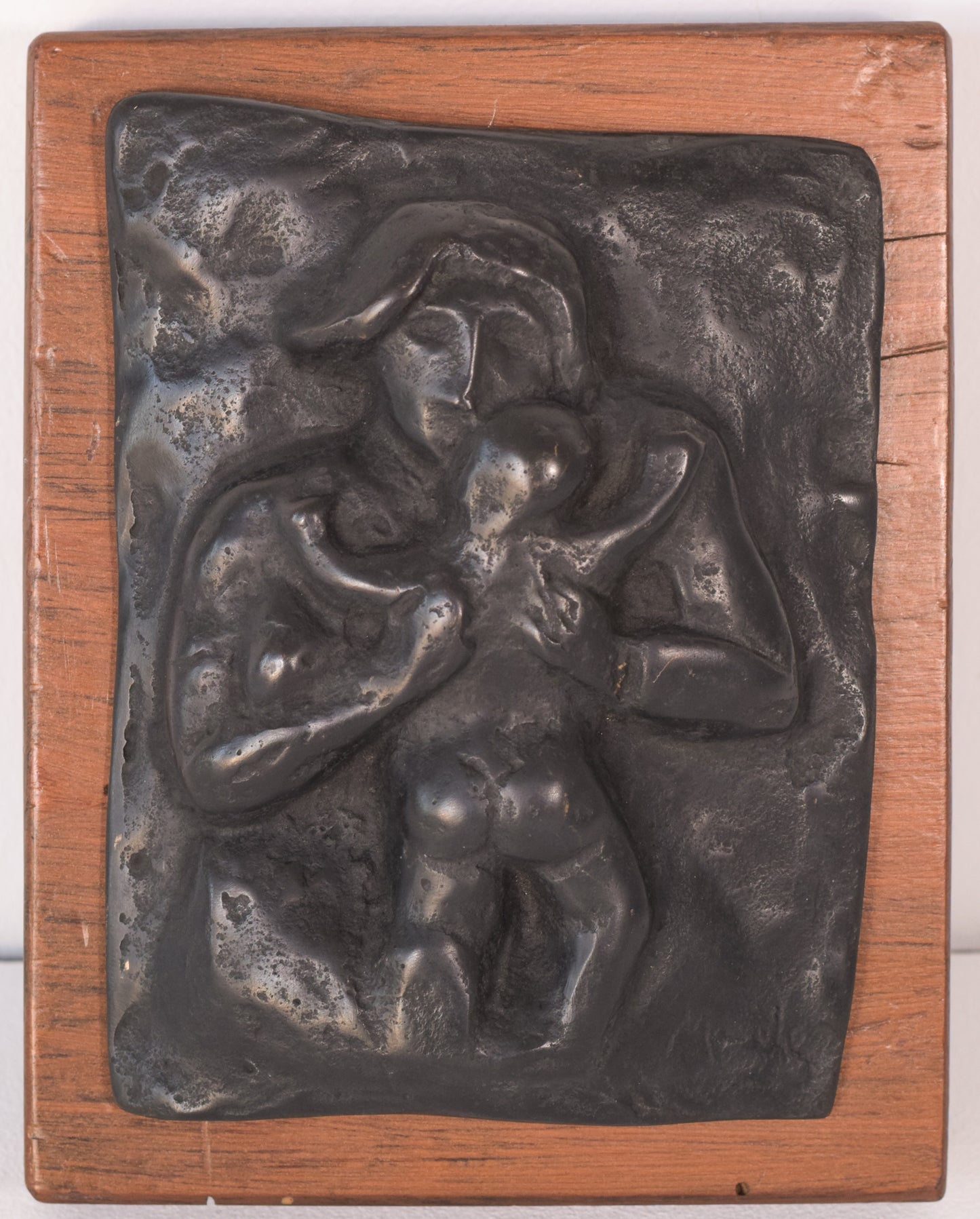 Manuel Martinez Hugué - Bronze Plaque of Mother and Child - Modern Decorative