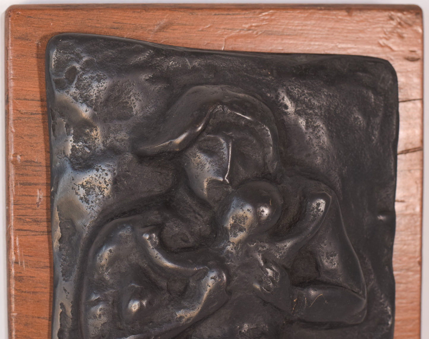 Manuel Martinez Hugué - Bronze Plaque of Mother and Child - Modern Decorative