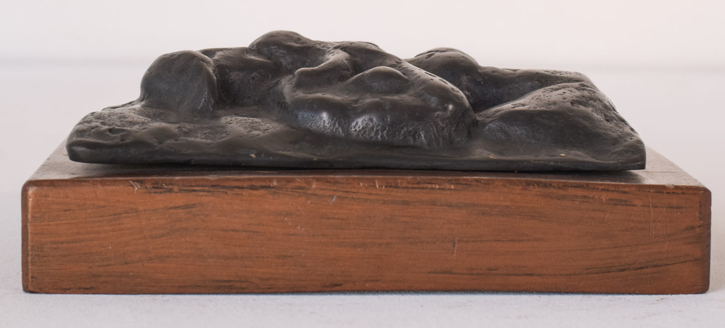Manuel Martinez Hugué - Bronze Plaque of Mother and Child - Modern Decorative
