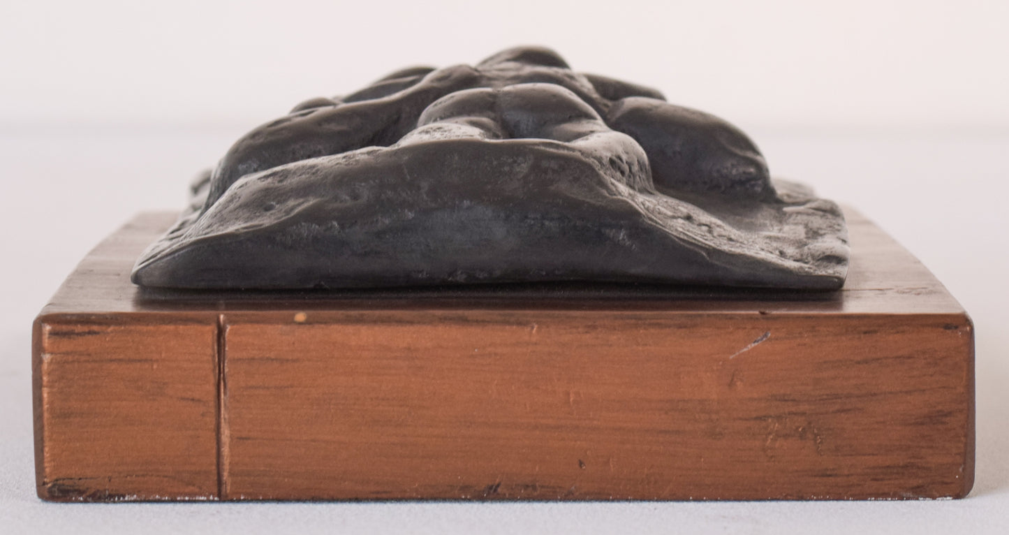 Manuel Martinez Hugué - Bronze Plaque of Mother and Child - Modern Decorative