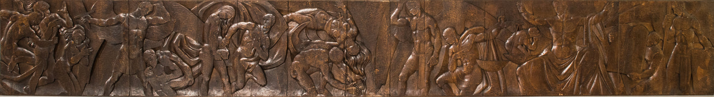 Josep Mundet and Joan Palet - Monumental Carved Panel - Modern Decorative