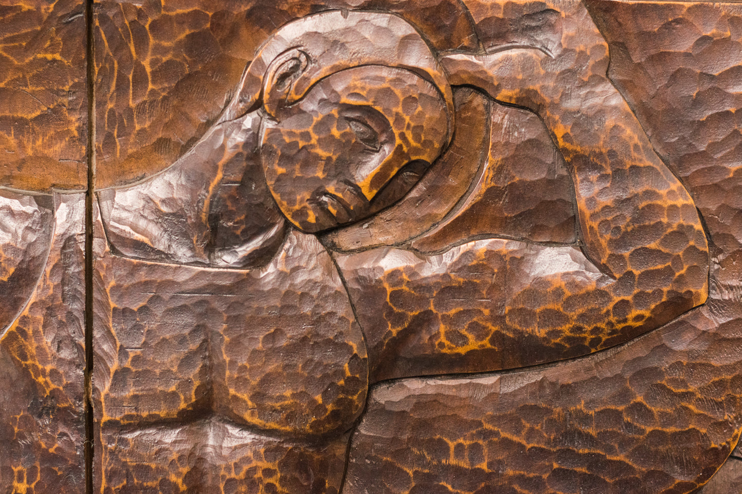 Josep Mundet and Joan Palet - Monumental Carved Panel - Modern Decorative