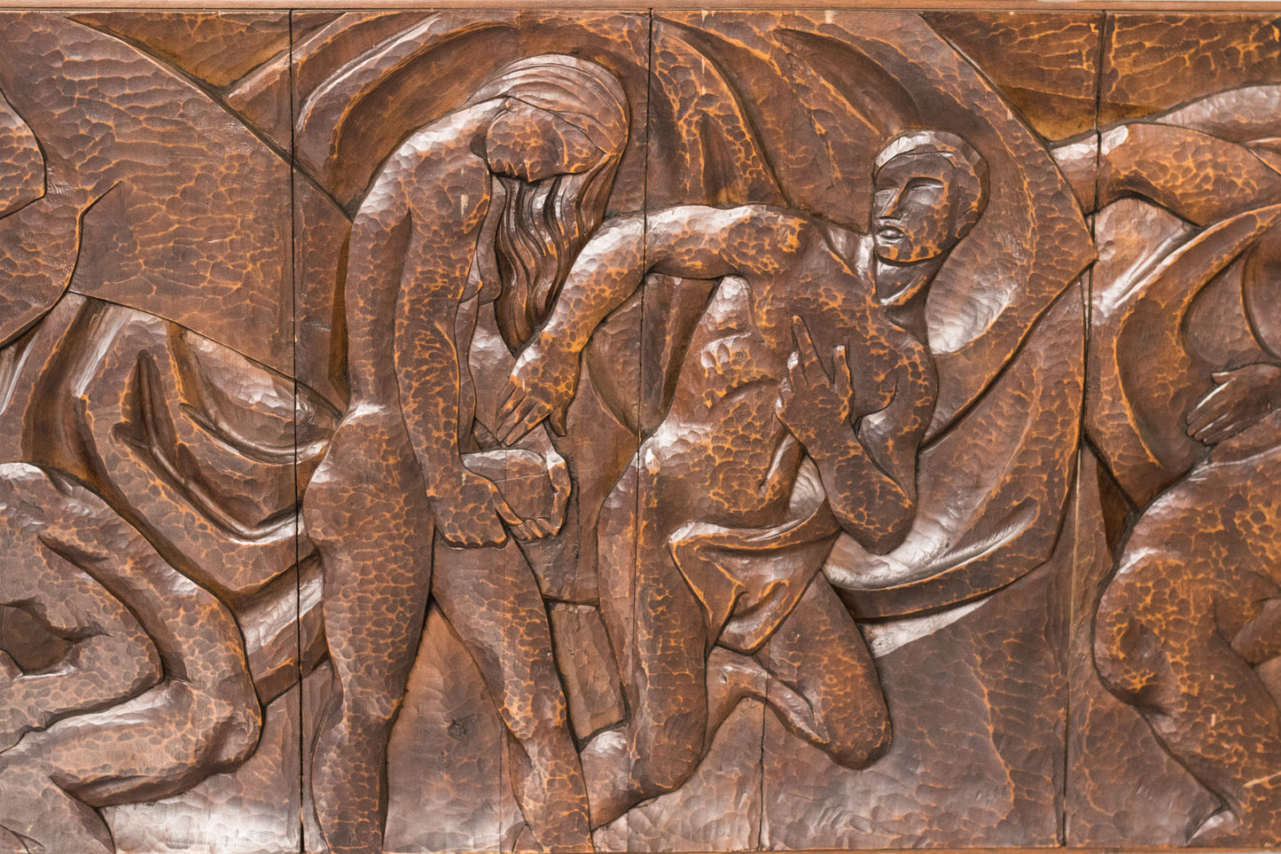 Josep Mundet and Joan Palet - Monumental Carved Panel - Modern Decorative