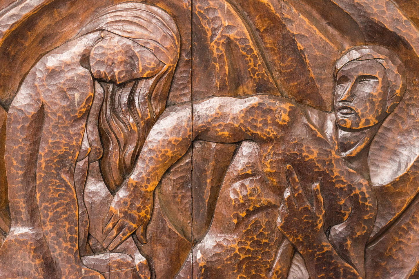Josep Mundet and Joan Palet - Monumental Carved Panel - Modern Decorative