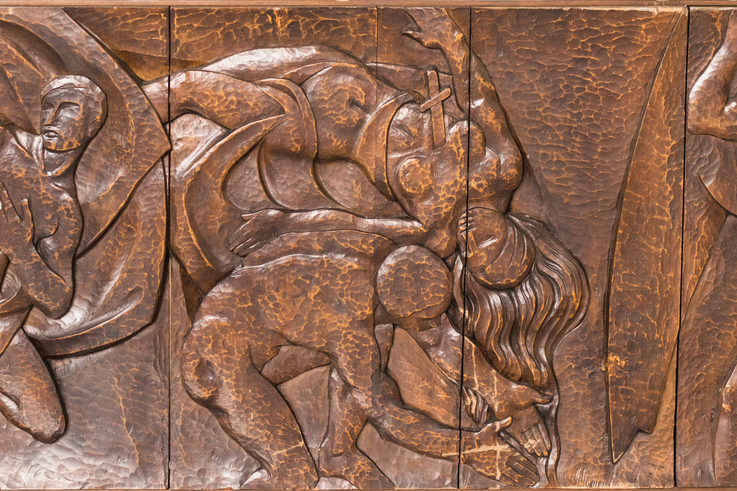 Josep Mundet and Joan Palet - Monumental Carved Panel - Modern Decorative