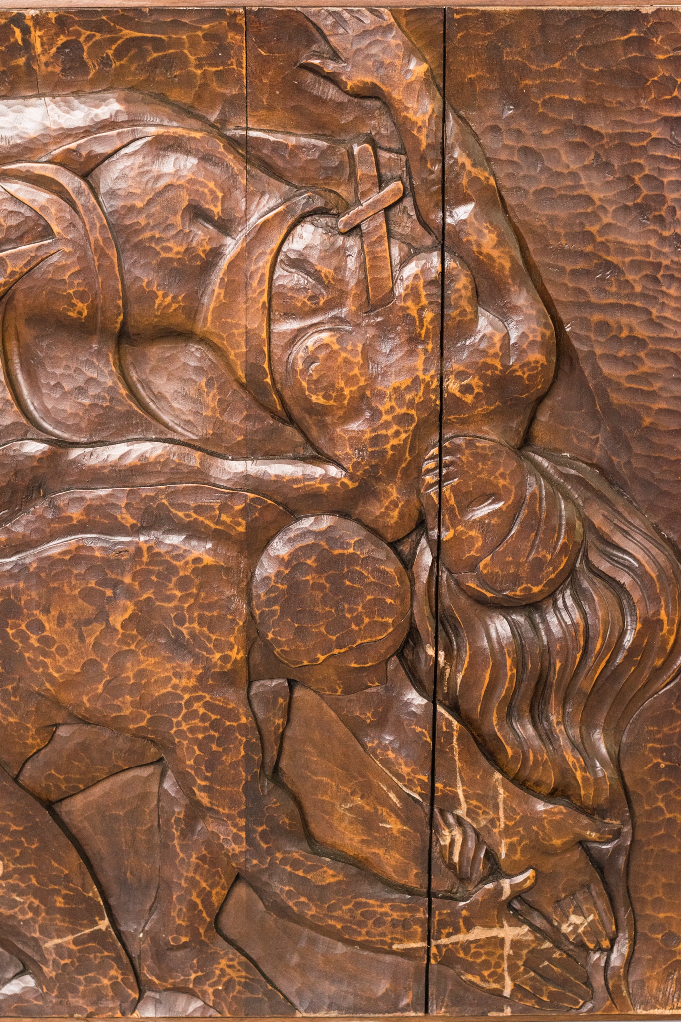 Josep Mundet and Joan Palet - Monumental Carved Panel - Modern Decorative