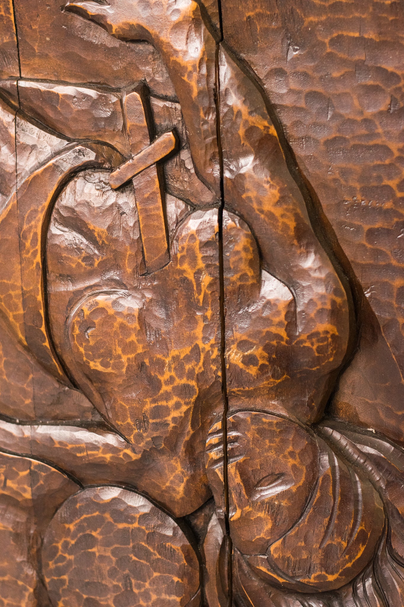 Josep Mundet and Joan Palet - Monumental Carved Panel - Modern Decorative