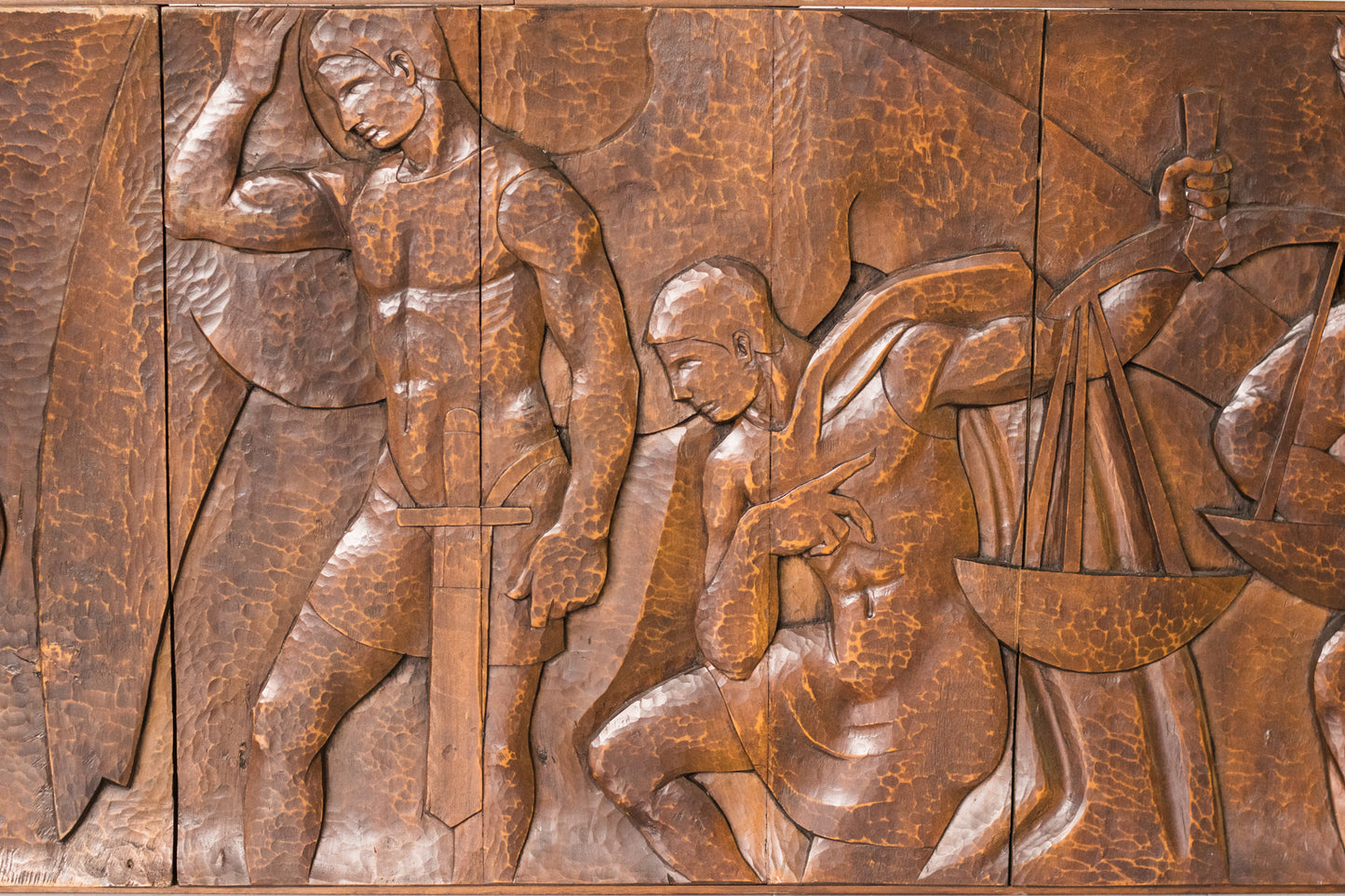 Josep Mundet and Joan Palet - Monumental Carved Panel - Modern Decorative