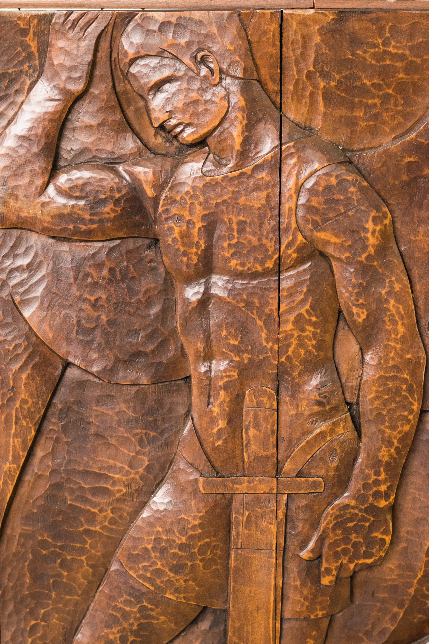 Josep Mundet and Joan Palet - Monumental Carved Panel - Modern Decorative