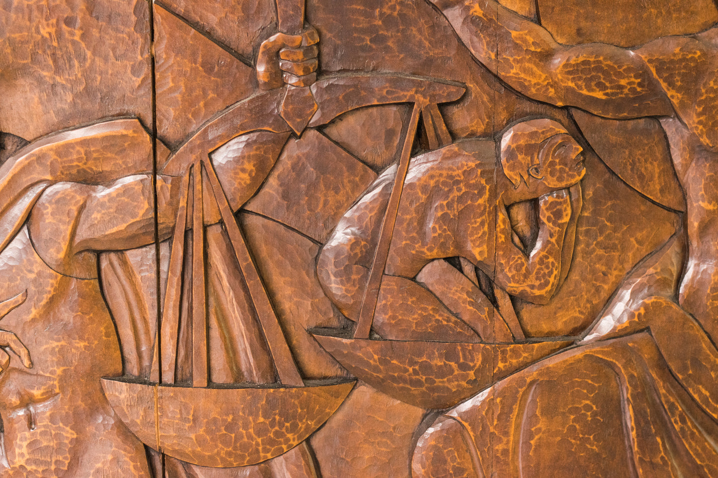 Josep Mundet and Joan Palet - Monumental Carved Panel - Modern Decorative