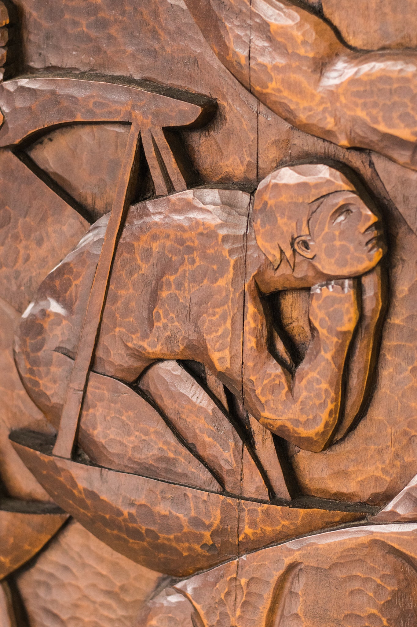 Josep Mundet and Joan Palet - Monumental Carved Panel - Modern Decorative