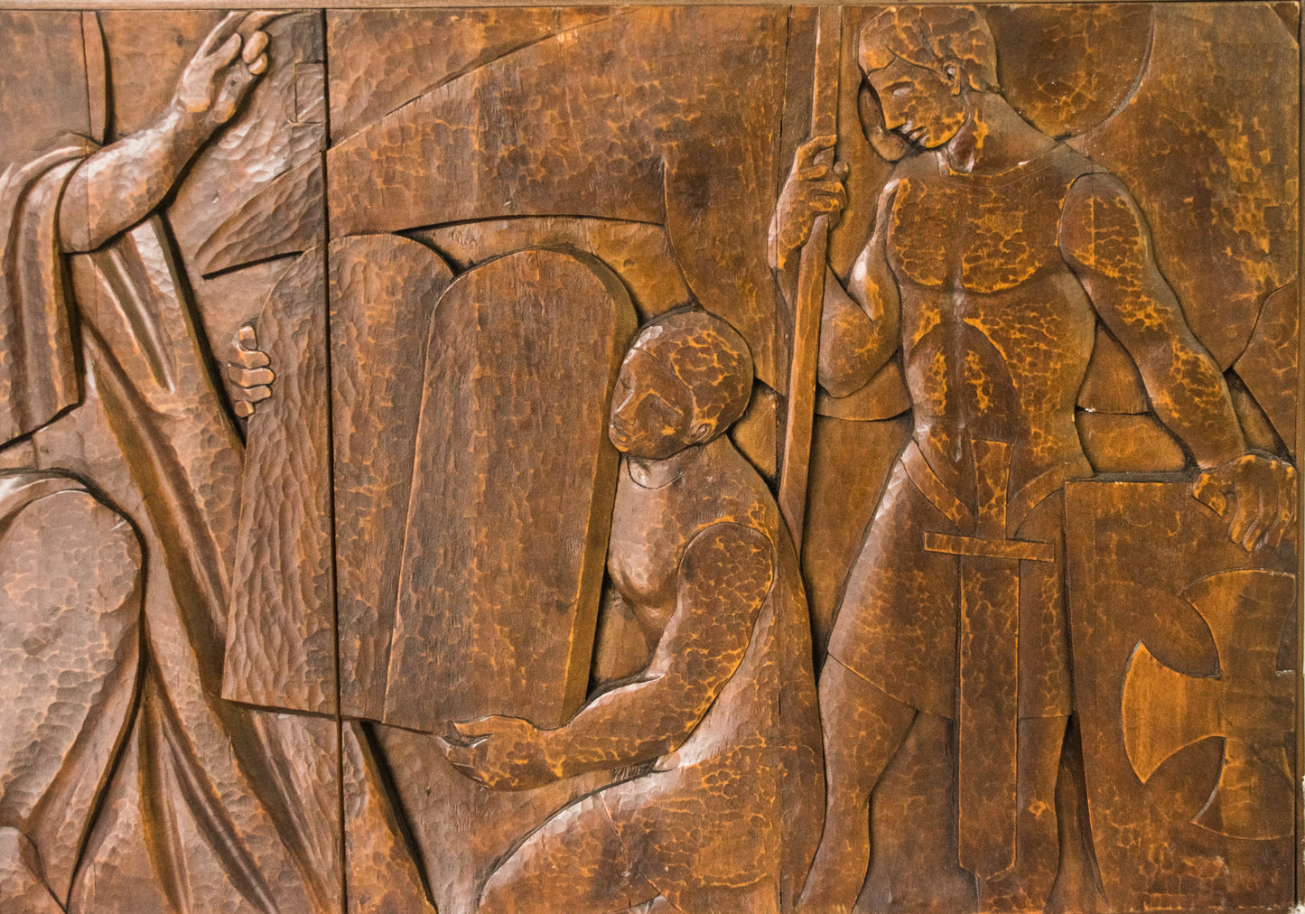 Josep Mundet and Joan Palet - Monumental Carved Panel - Modern Decorative