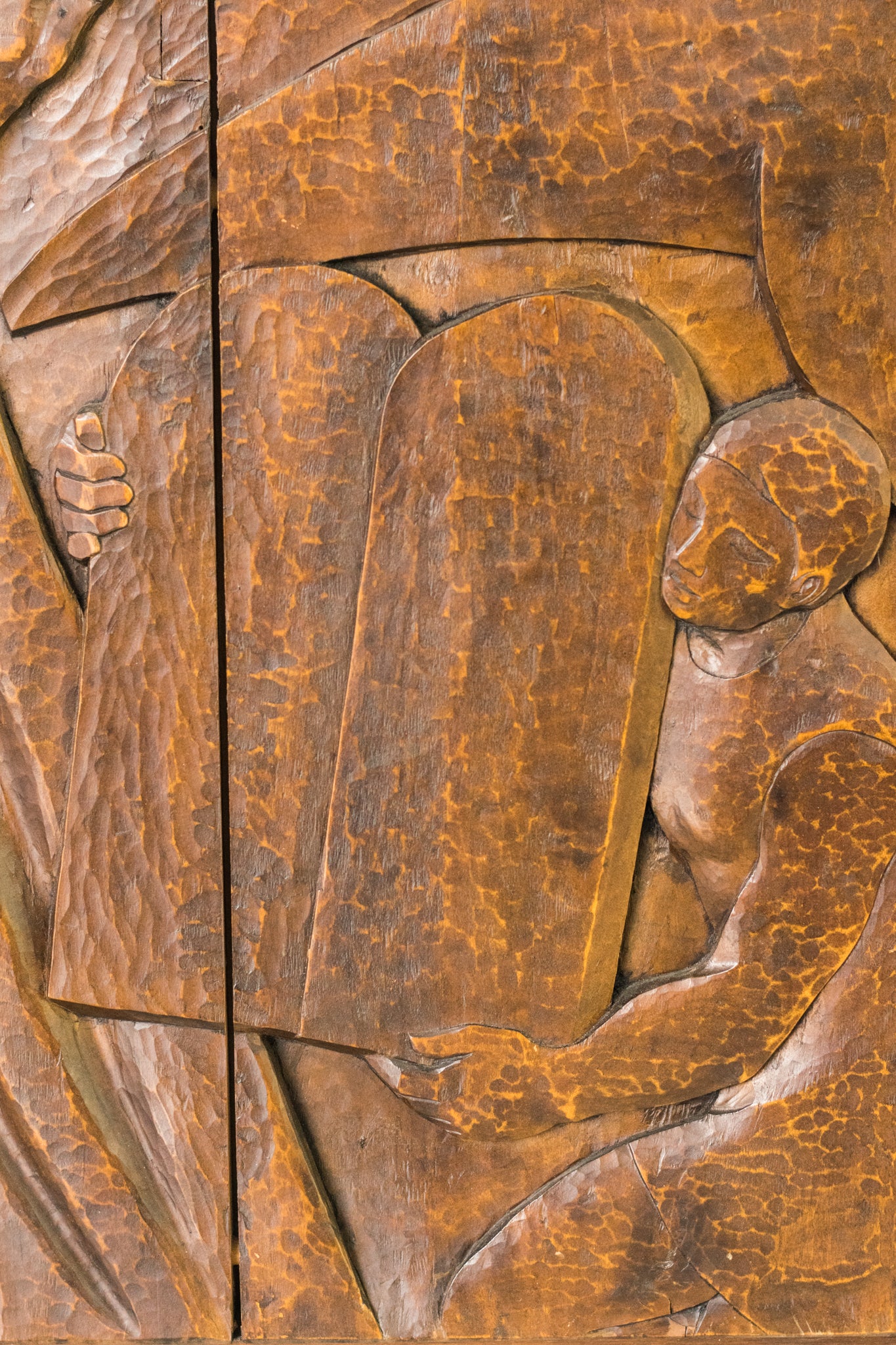 Josep Mundet and Joan Palet - Monumental Carved Panel - Modern Decorative