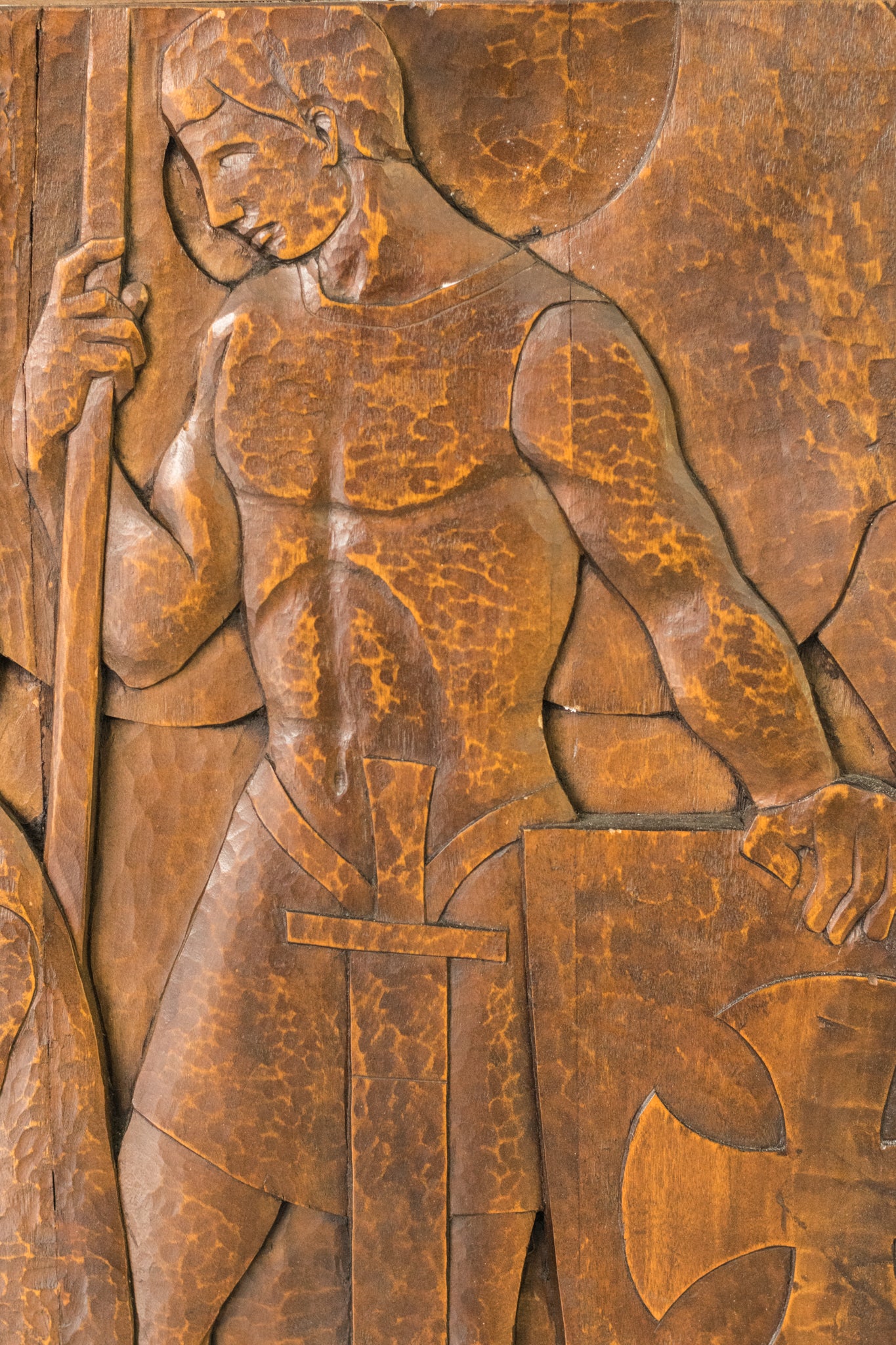 Josep Mundet and Joan Palet - Monumental Carved Panel - Modern Decorative