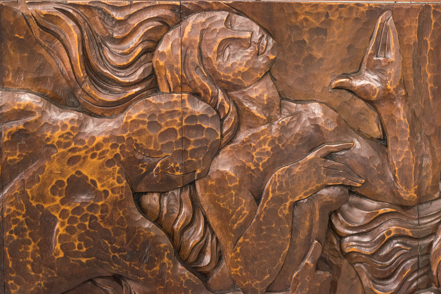 Josep Mundet and Joan Palet - Monumental Carved Panel - Modern Decorative