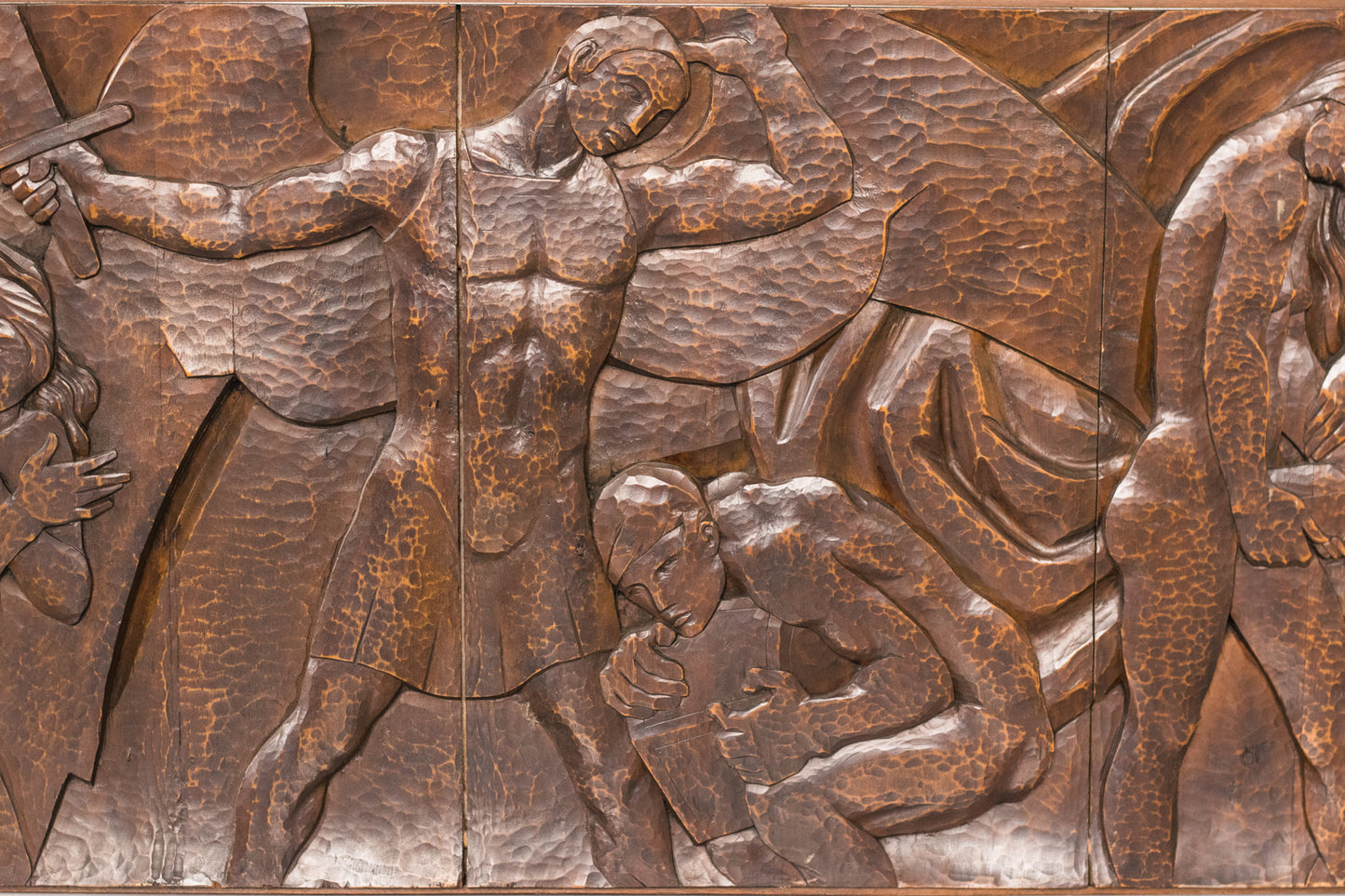 Josep Mundet and Joan Palet - Monumental Carved Panel - Modern Decorative