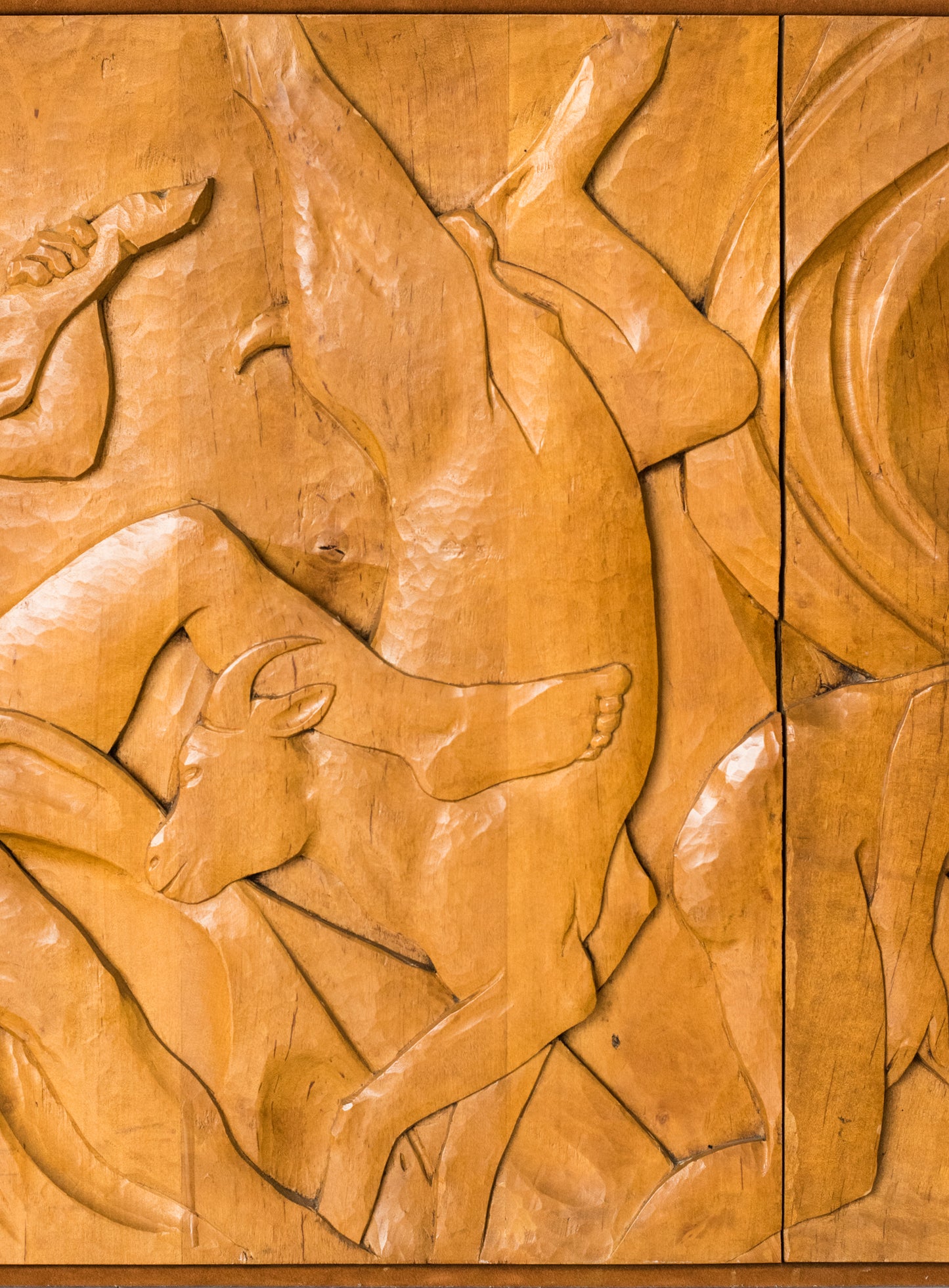 Josep Mundet and Joan Palet - Monumental Carved Panel - Modern Decorative