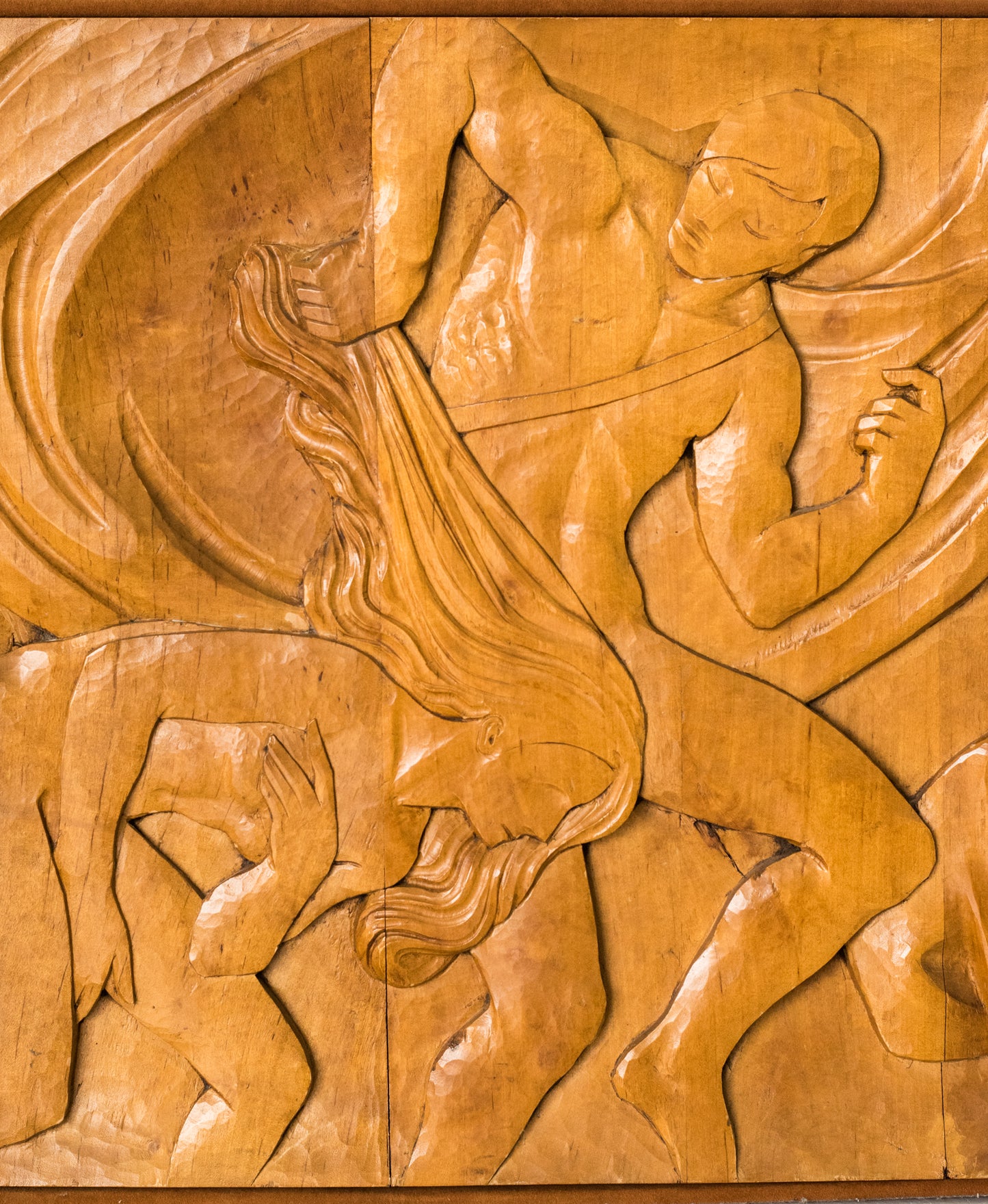 Josep Mundet and Joan Palet - Monumental Carved Panel - Modern Decorative