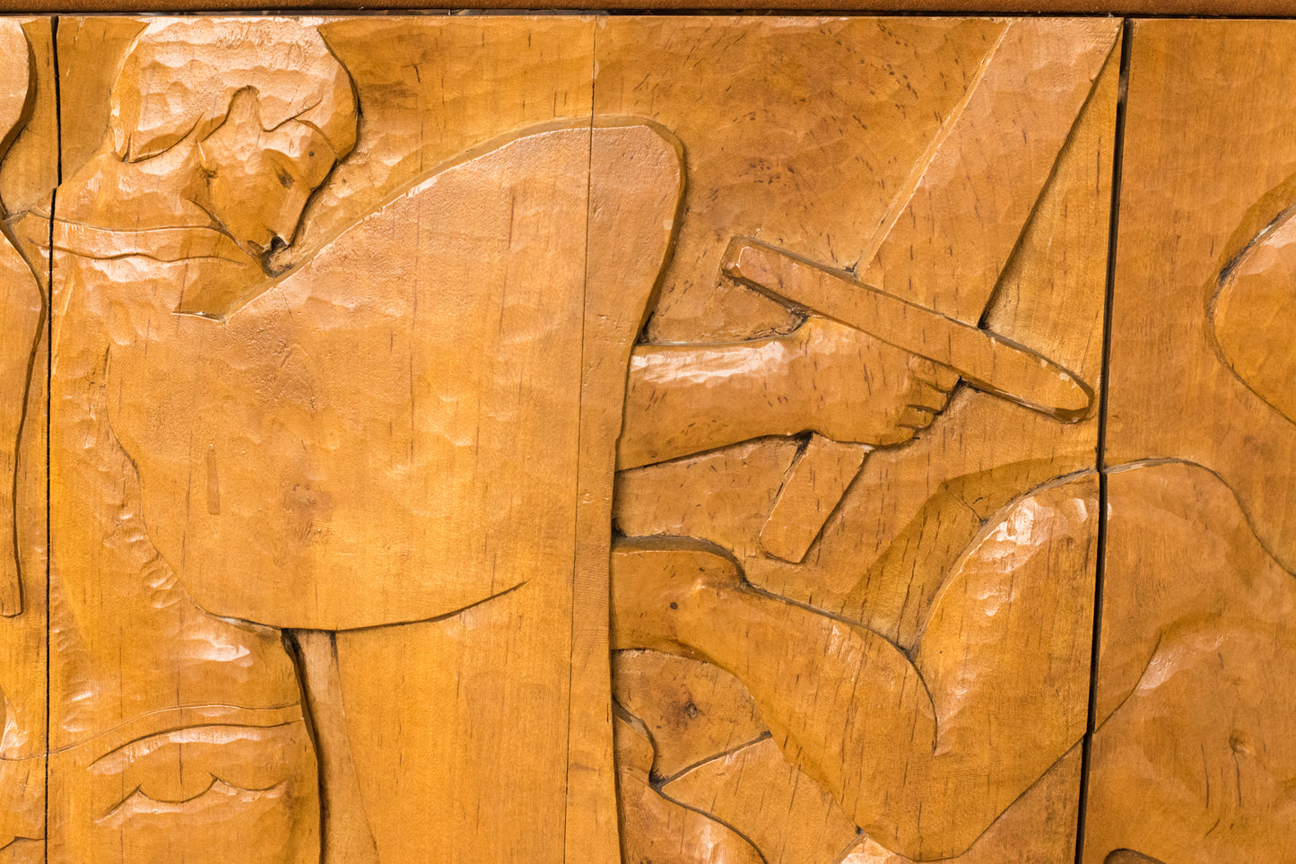 Josep Mundet and Joan Palet - Monumental Carved Panel - Modern Decorative