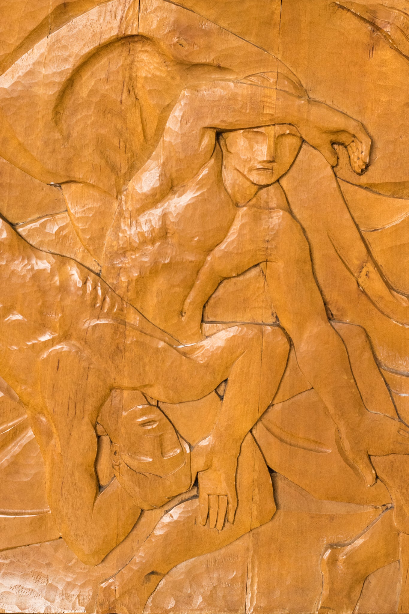 Josep Mundet and Joan Palet - Monumental Carved Panel - Modern Decorative