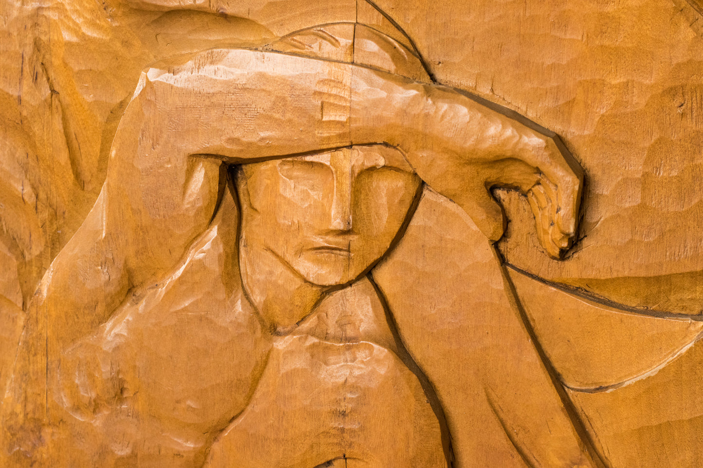 Josep Mundet and Joan Palet - Monumental Carved Panel - Modern Decorative