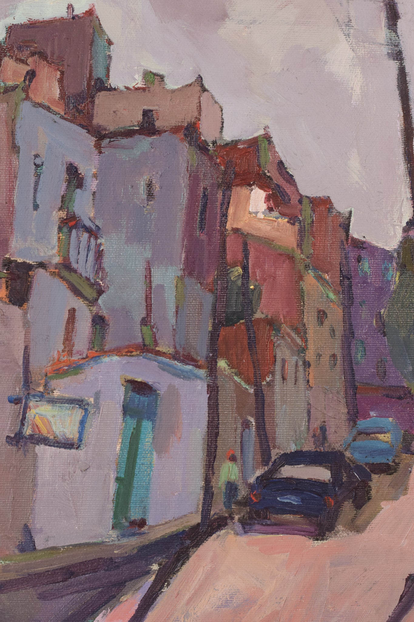 Oil car and houses