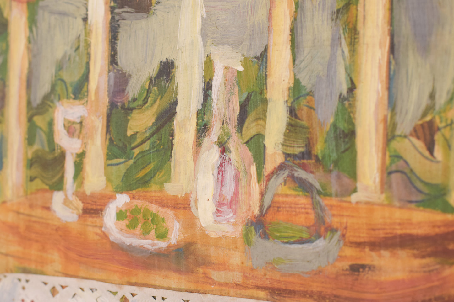 Mixed Media - Garden Scene - Modern Decorative