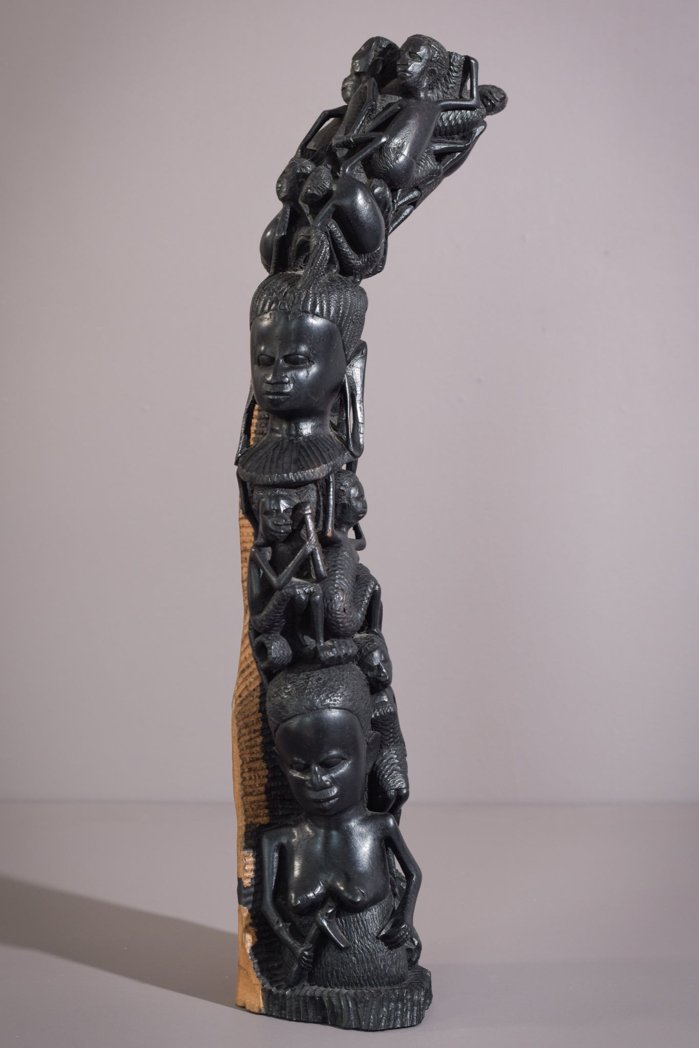 African - Figural Post Carving - Modern Decorative