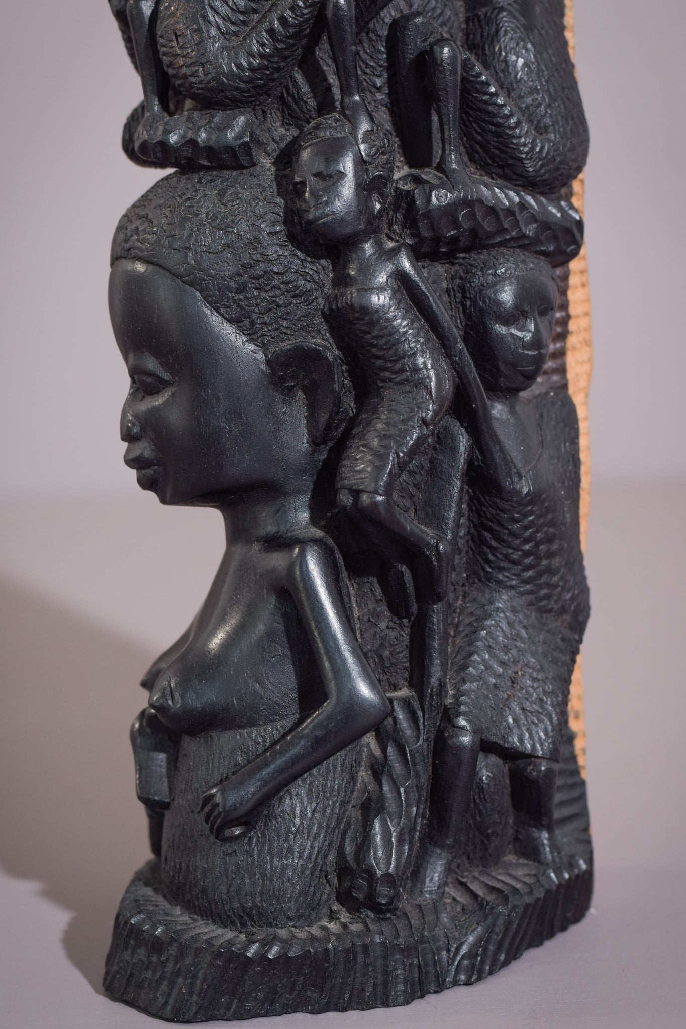 African - Figural Post Carving - Modern Decorative