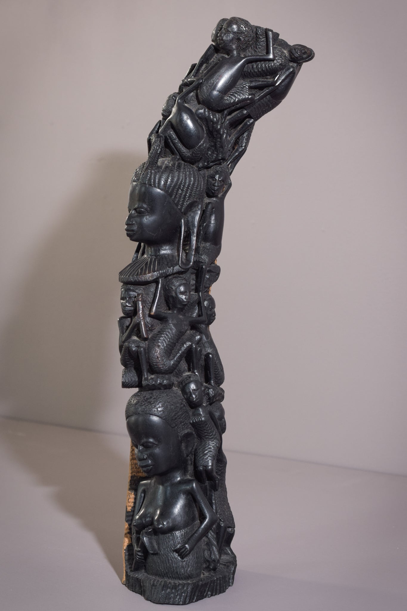 African - Figural Post Carving - Modern Decorative