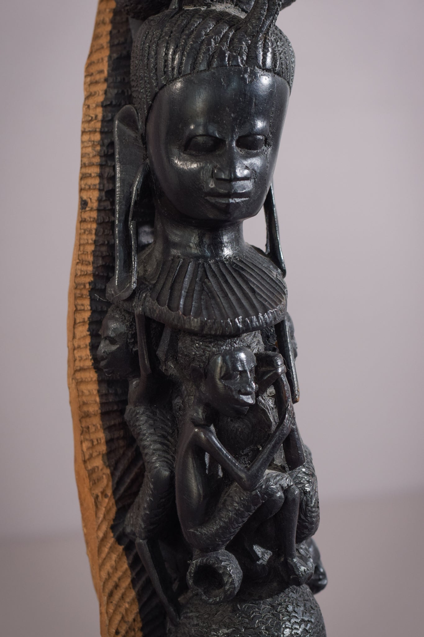 African - Figural Post Carving - Modern Decorative