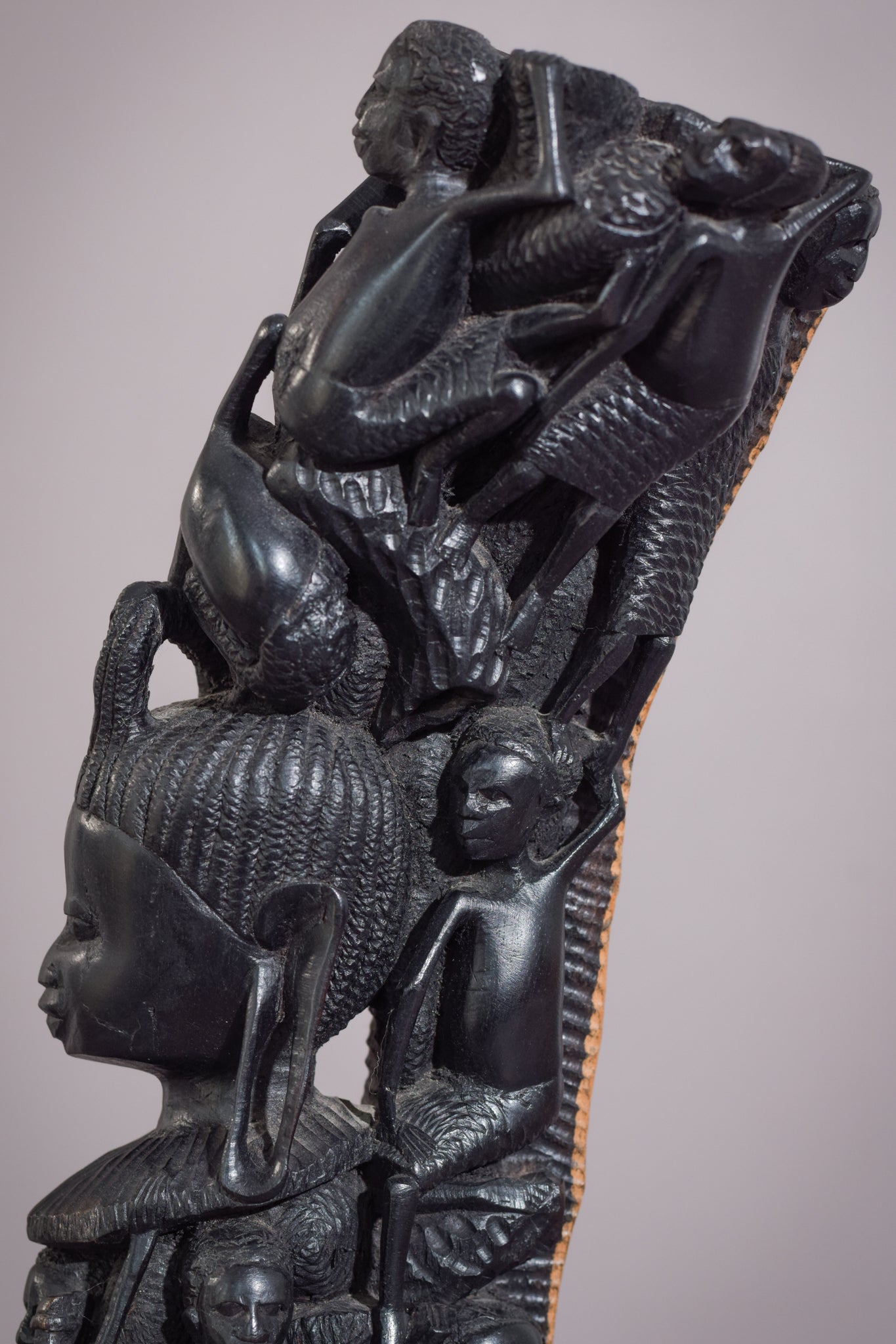 African - Figural Post Carving - Modern Decorative
