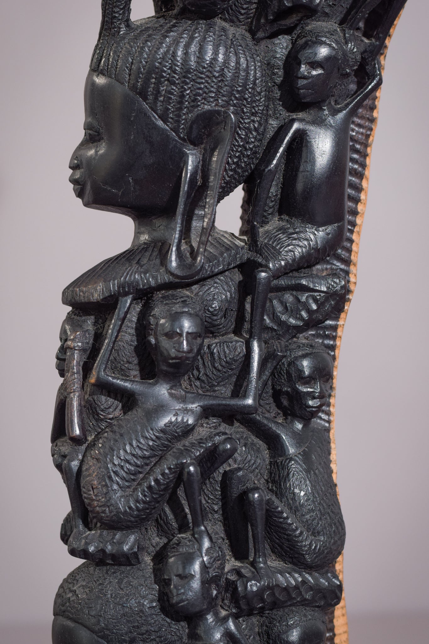 African - Figural Post Carving - Modern Decorative