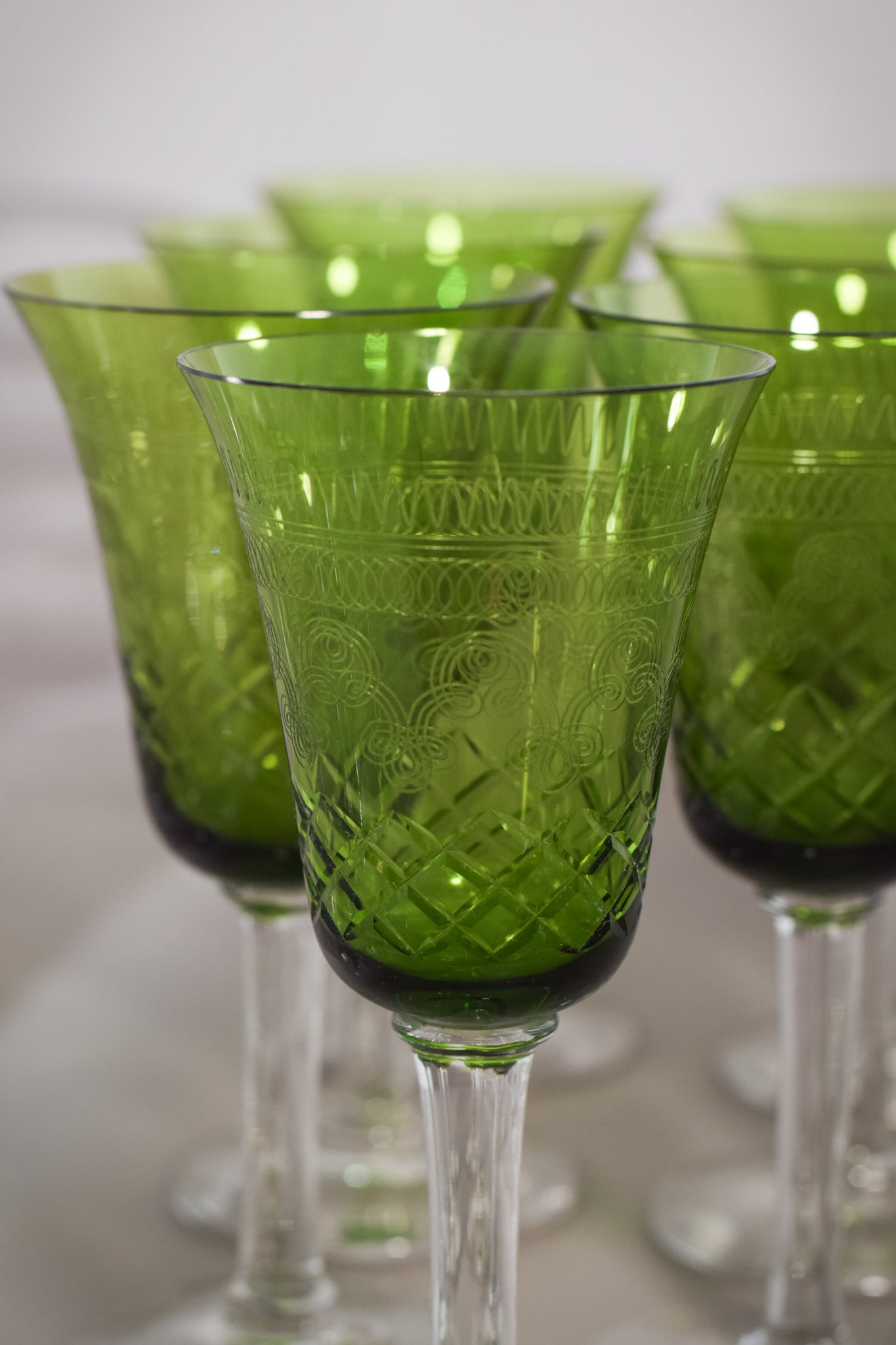 45 - various vintage drinking glasses - Modern Decorative