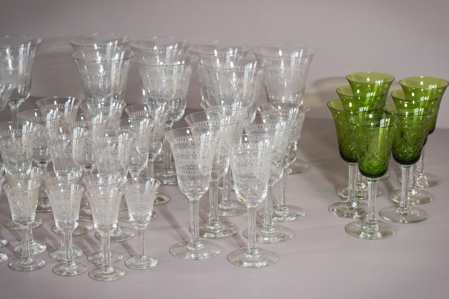45 - various vintage drinking glasses - Modern Decorative