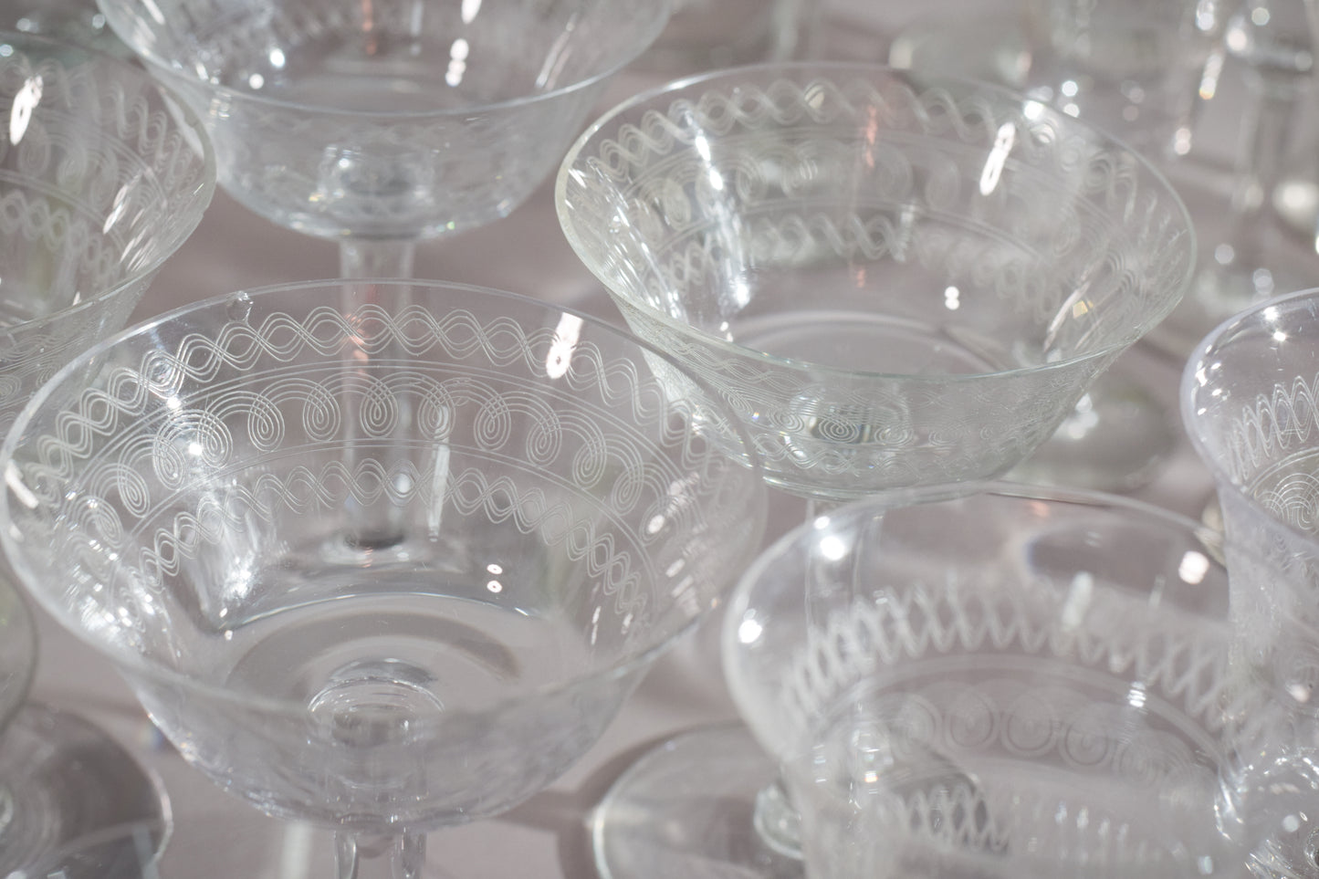45 - various vintage drinking glasses - Modern Decorative