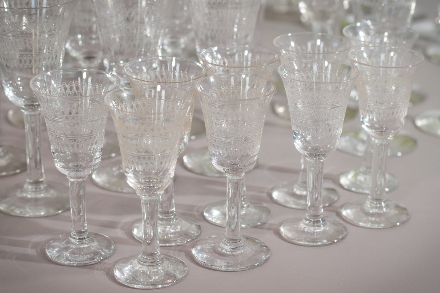 45 - various vintage drinking glasses - Modern Decorative