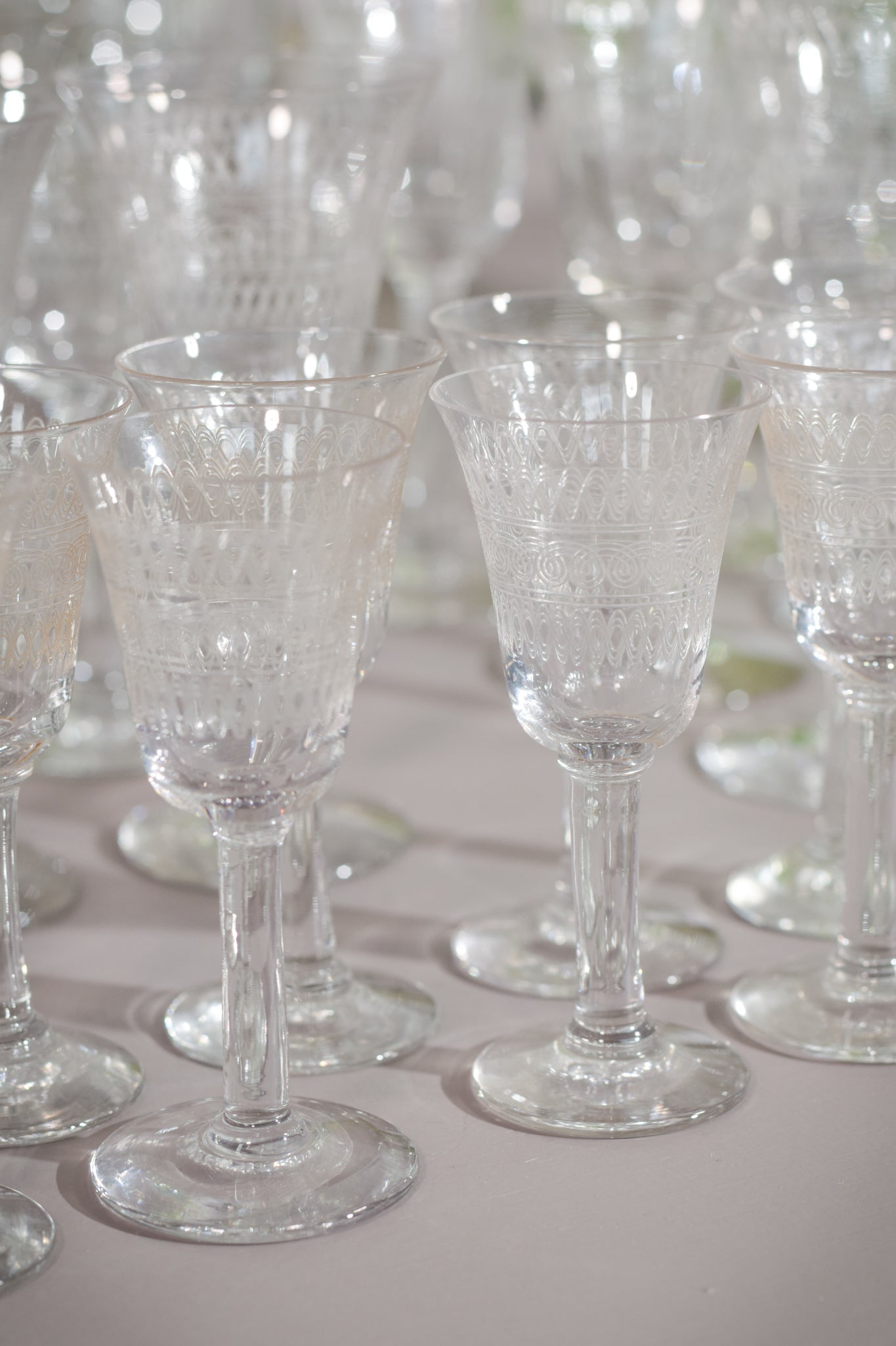 45 - various vintage drinking glasses - Modern Decorative