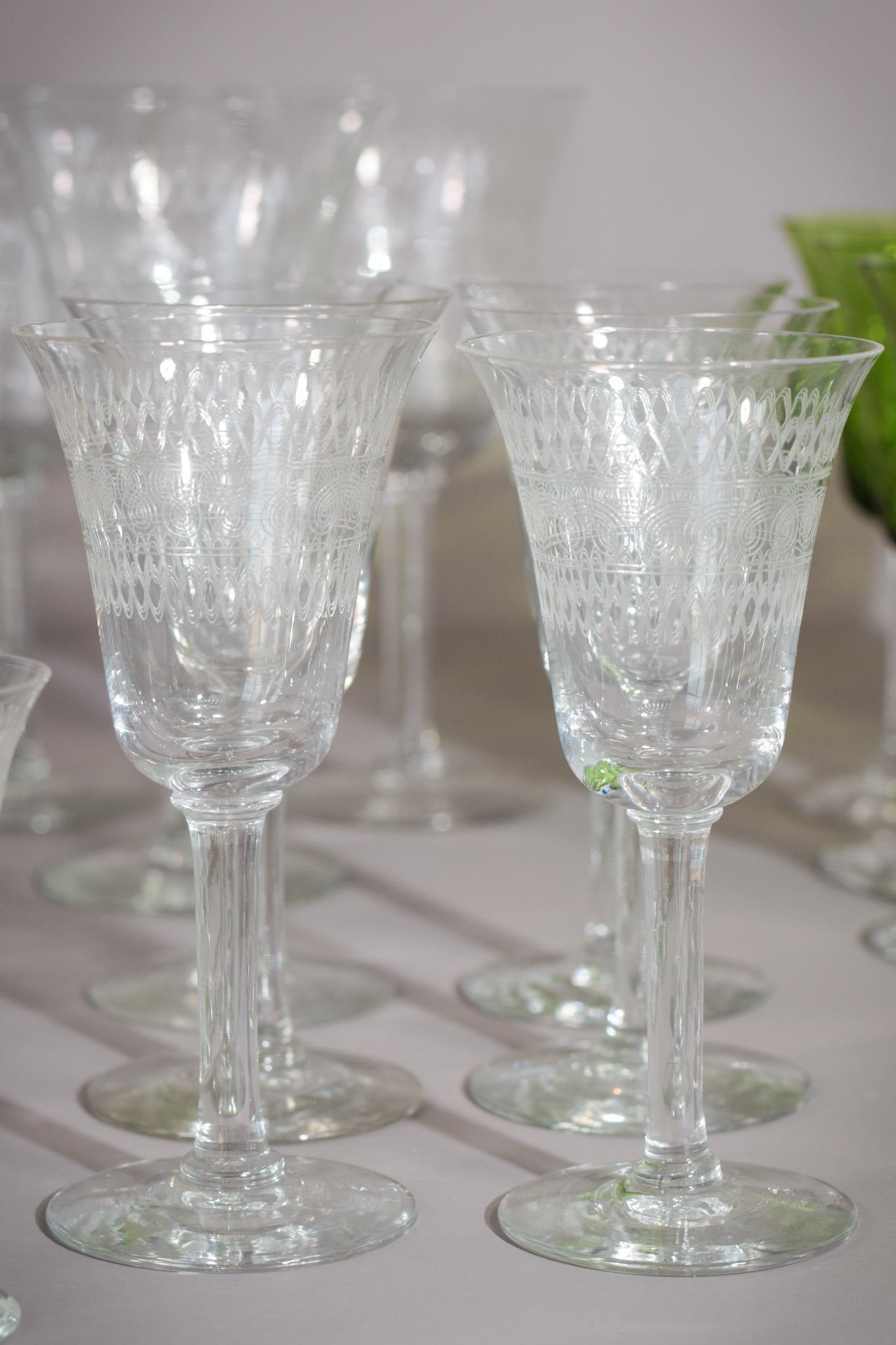 45 - various vintage drinking glasses - Modern Decorative