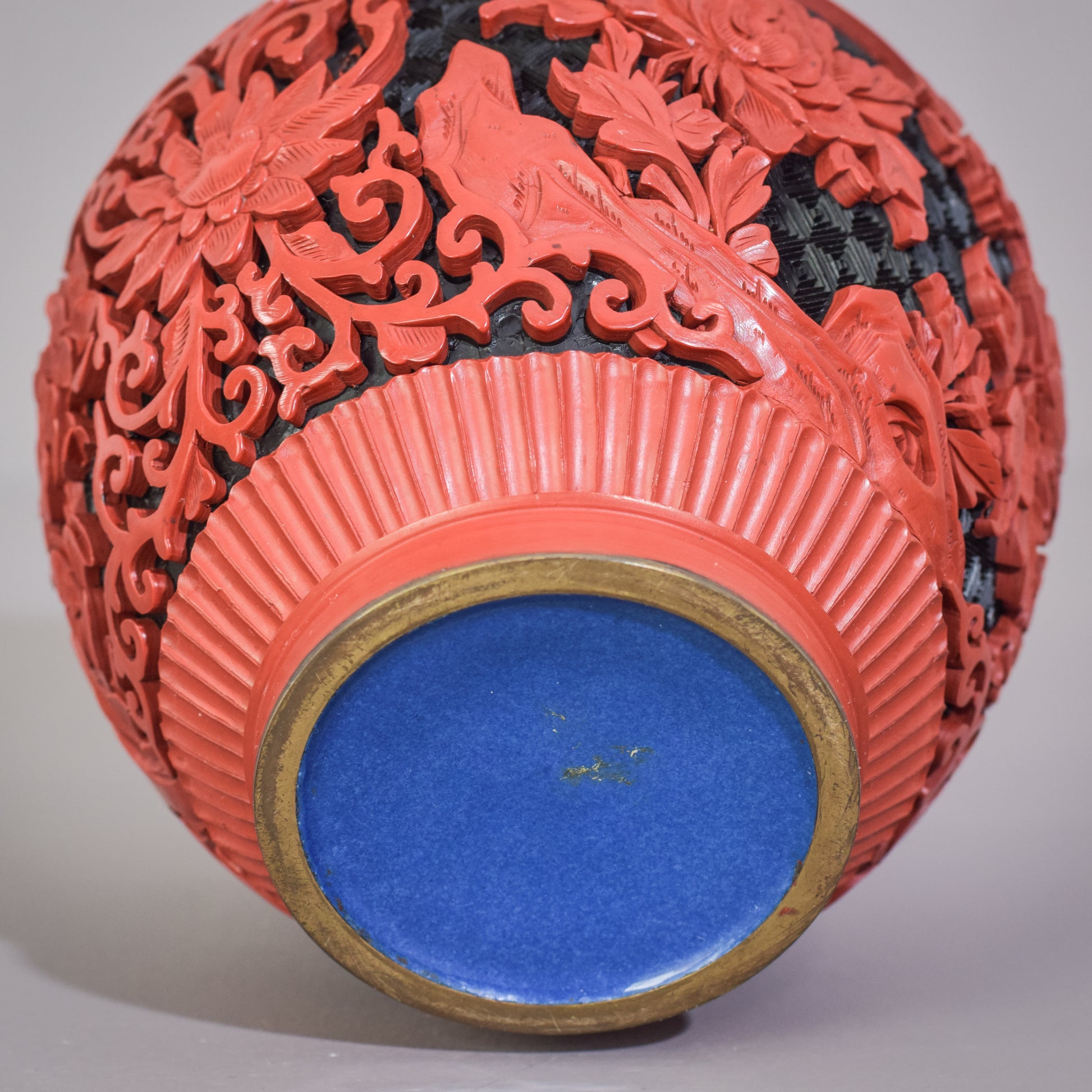 Carved and Lacquered - Chinese Ginger Jar - Modern Decorative