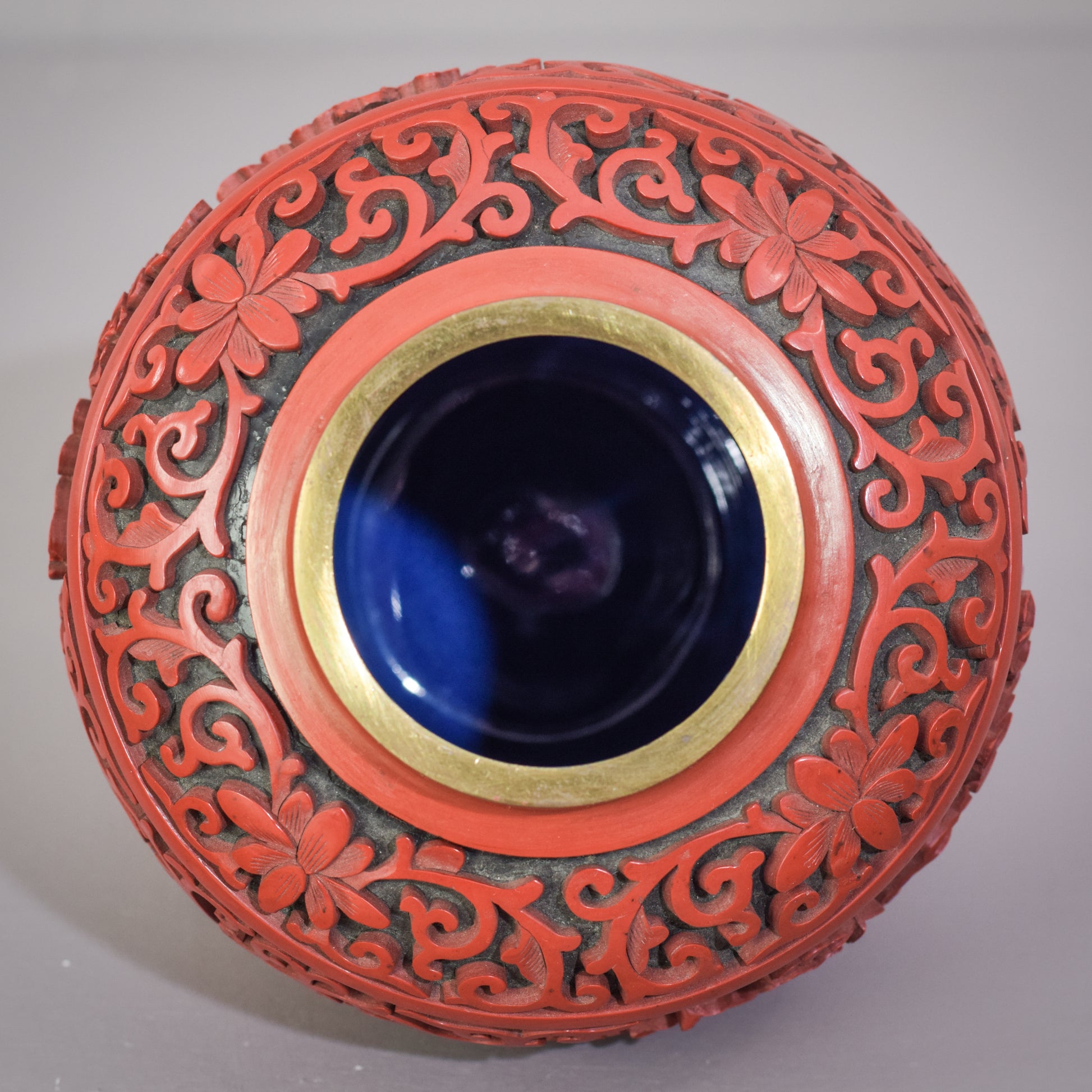 Carved and Lacquered - Chinese Ginger Jar - Modern Decorative