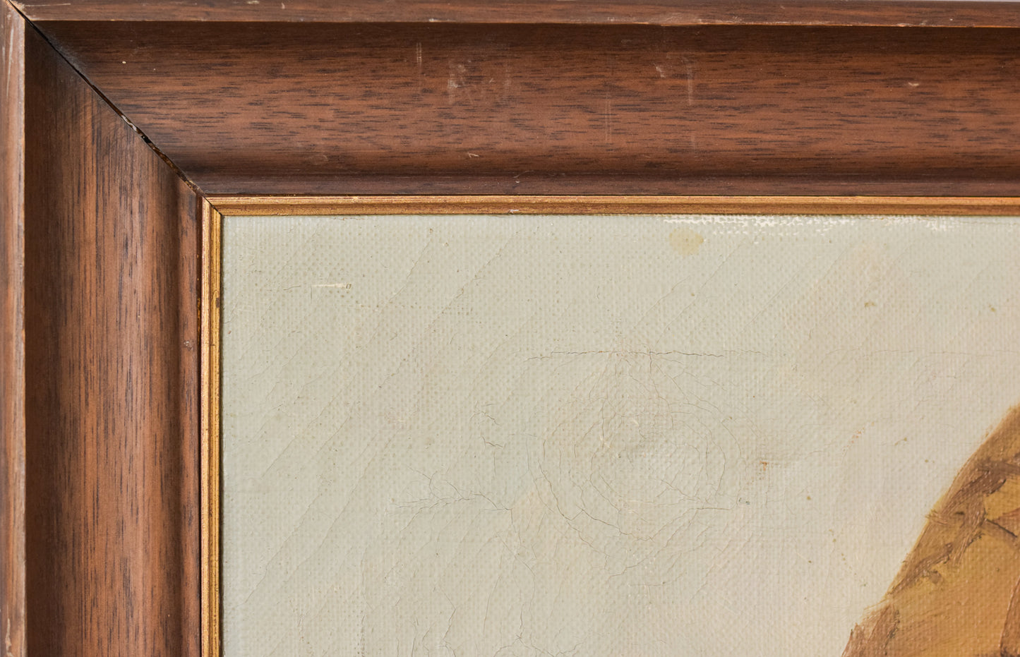 Elderly Fisherman in Straw Hat by S. Chen