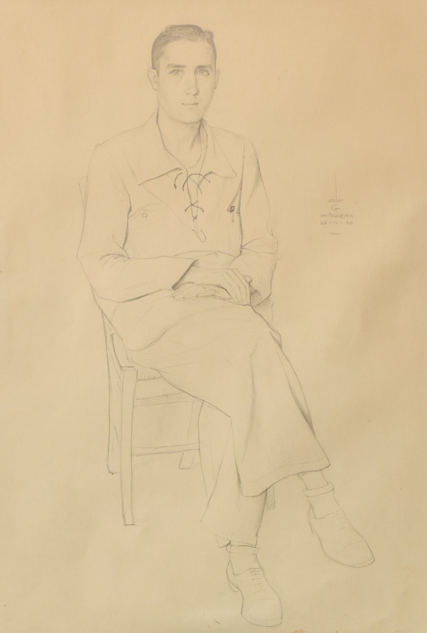 Drawing - Study of a Young Man - Modern Decorative