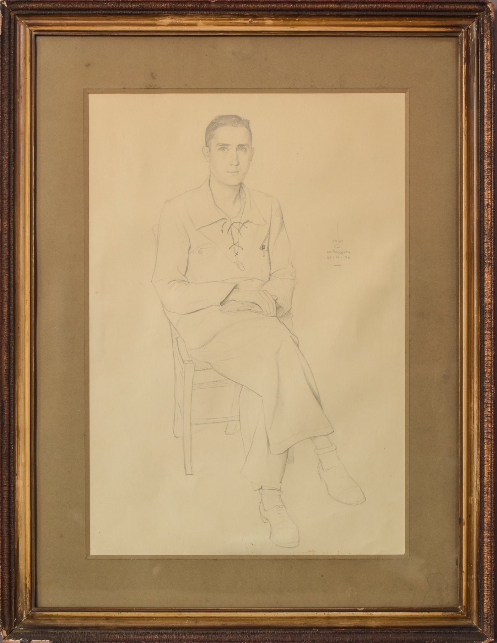 Drawing - Study of a Young Man - Modern Decorative