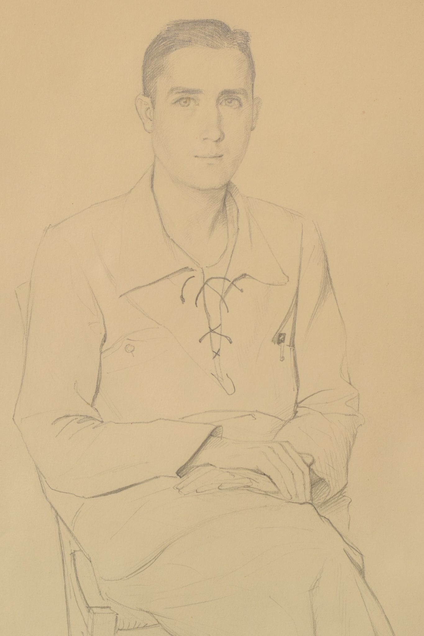 Drawing - Study of a Young Man - Modern Decorative