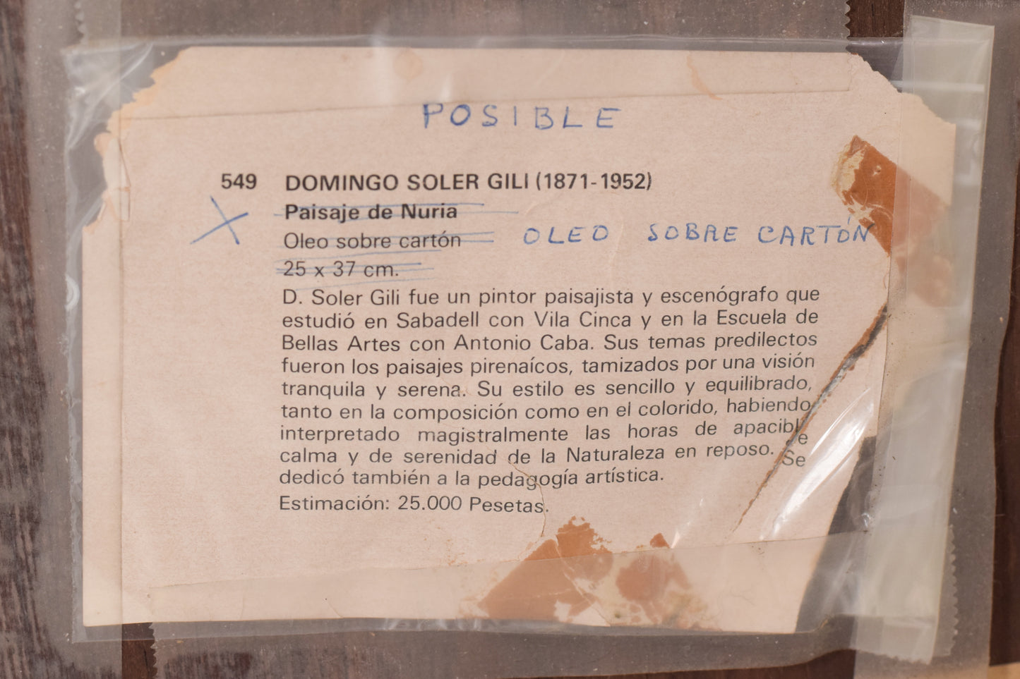Domingo Soler Gili - 'A Hazy Summers Day' - Modern Decorative