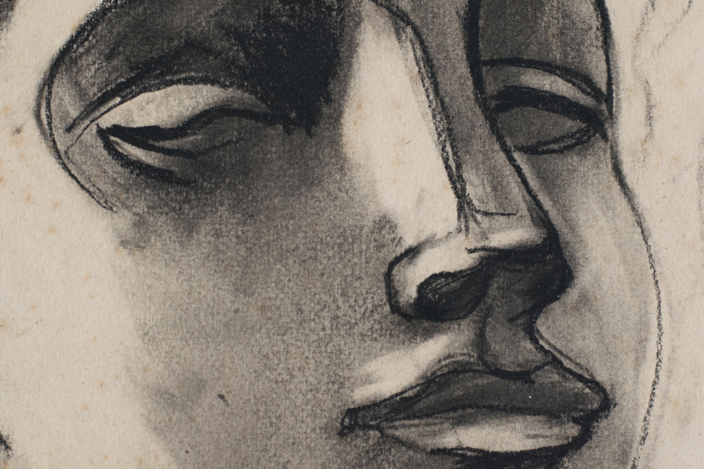 Portrait Drawing of a Woman by Elisabeth Gross - Modern Decorative